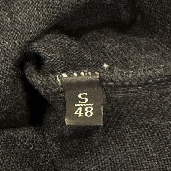 Ermenegildo Zegna Wool Sweater Small Gray V Neck Indented Stripe Quiet Luxury - Picture 8 of 10